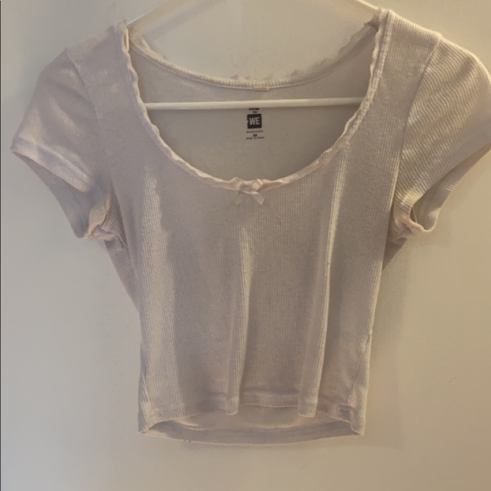 Pacsun lace trim crop top